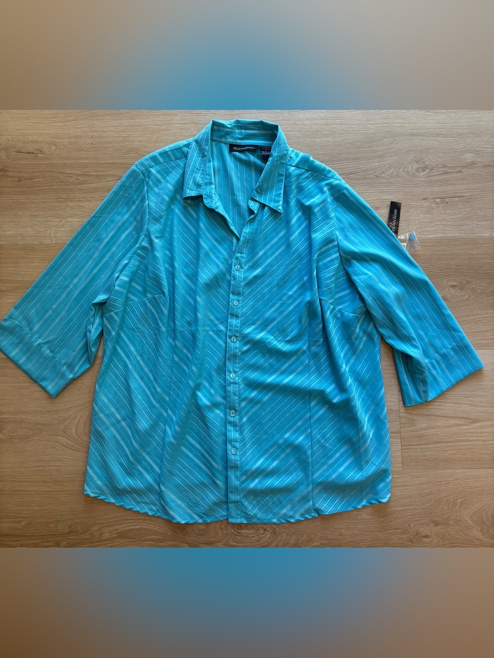 Club Z Collection Teal Blouse size 2X. New with tags.